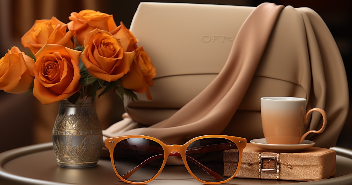 a collection of chic sunglasses and accessories complementing fall outfits