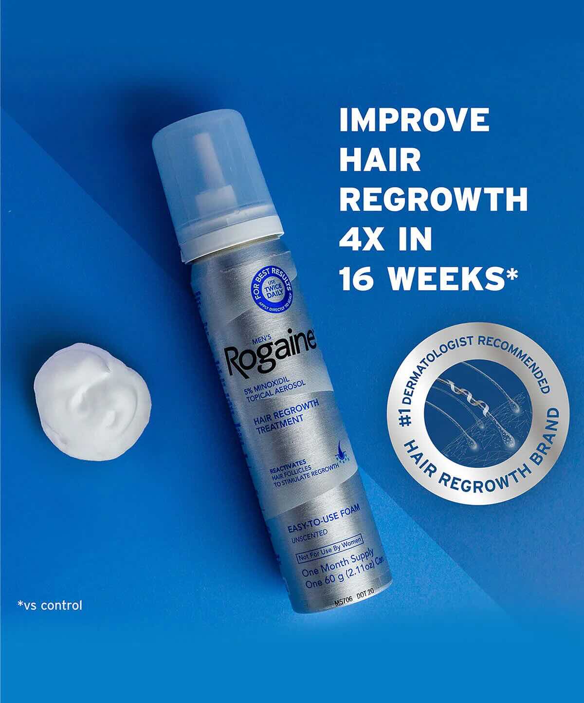 Rogaine Men's 5% Minoxidil Foam