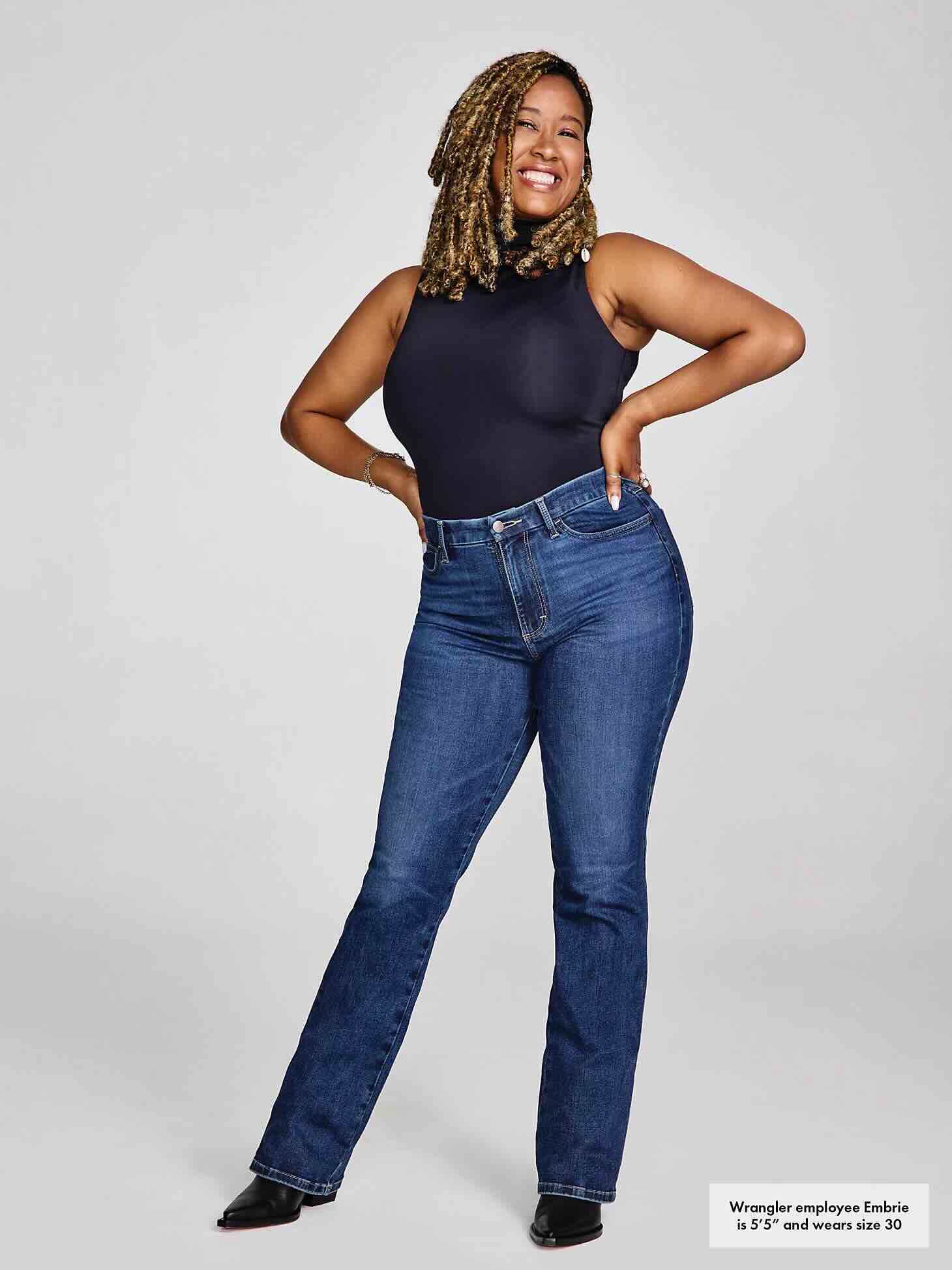 Wrangler Bespoke High-Rise Bootcut Jean in Lacey