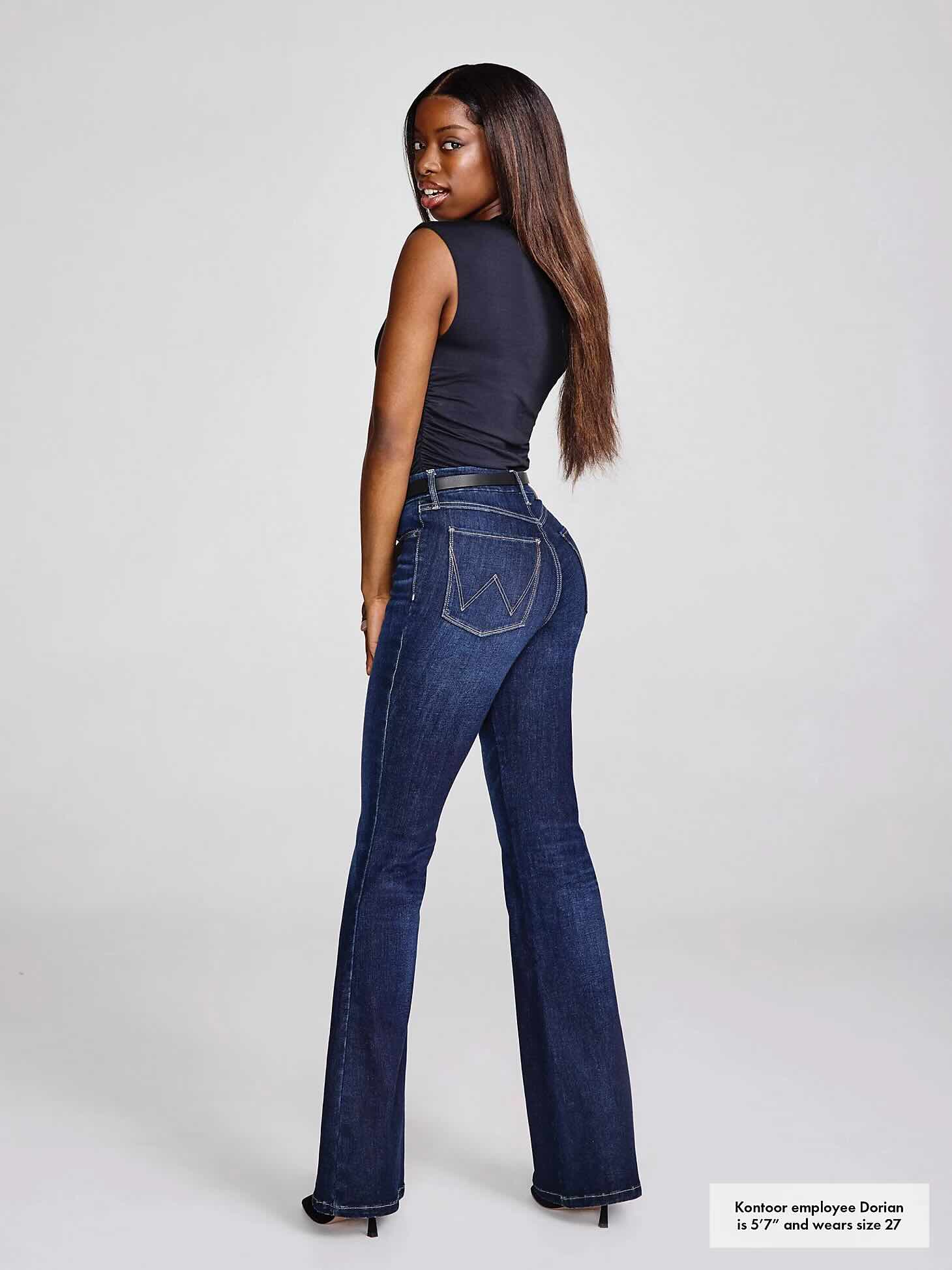 Wrangler Bespoke High-Rise Flare Jean in Madilyn
