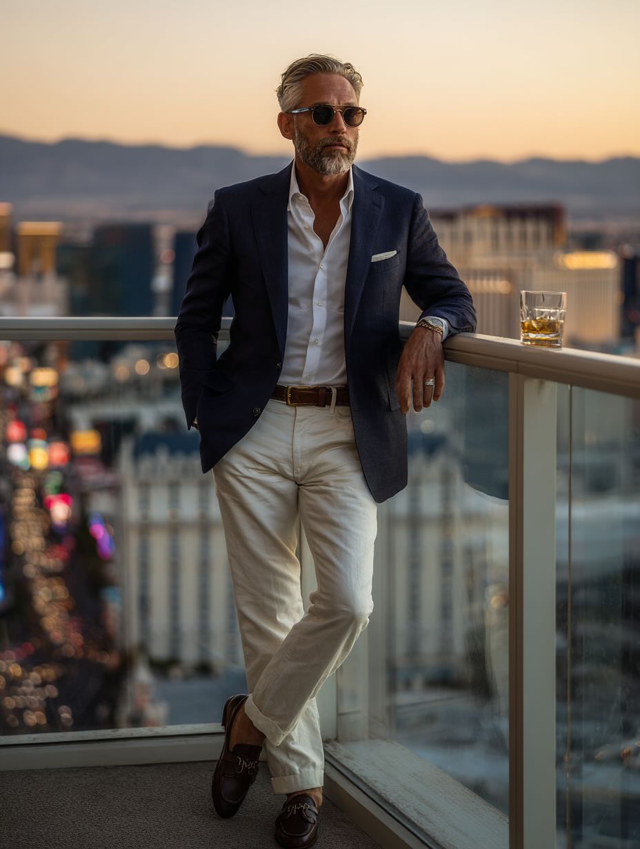 what to wear in vegas men 40+
