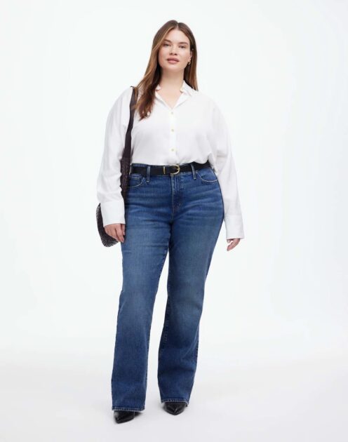 MADEWELL Plus Relaxed Bootcut Jeans in Concho Wash