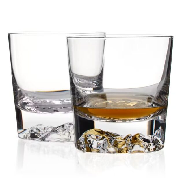 Whiskey Peaks Denali Heavy Bottom Glass