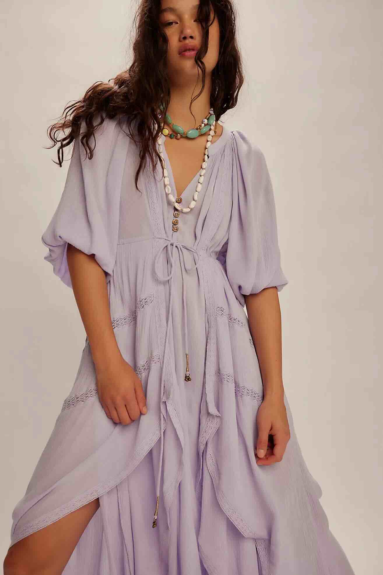 Boho Lace Maxi Dress