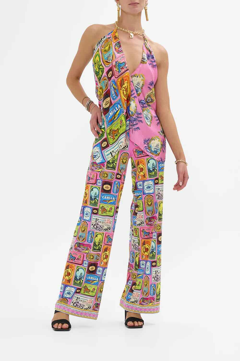 Camilla Silk Scarf Top