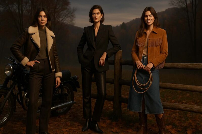 Fall Fashion Trends Shearling Shoulders and Western Revival