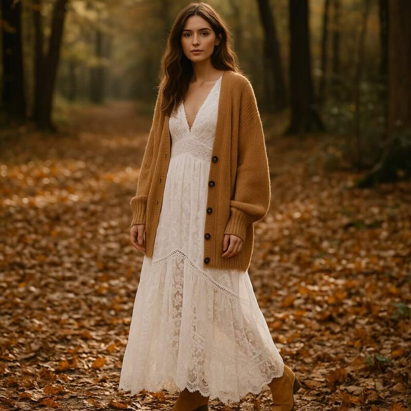 How to Style Lace from Summer Into Fall Boho and Gothic Looks