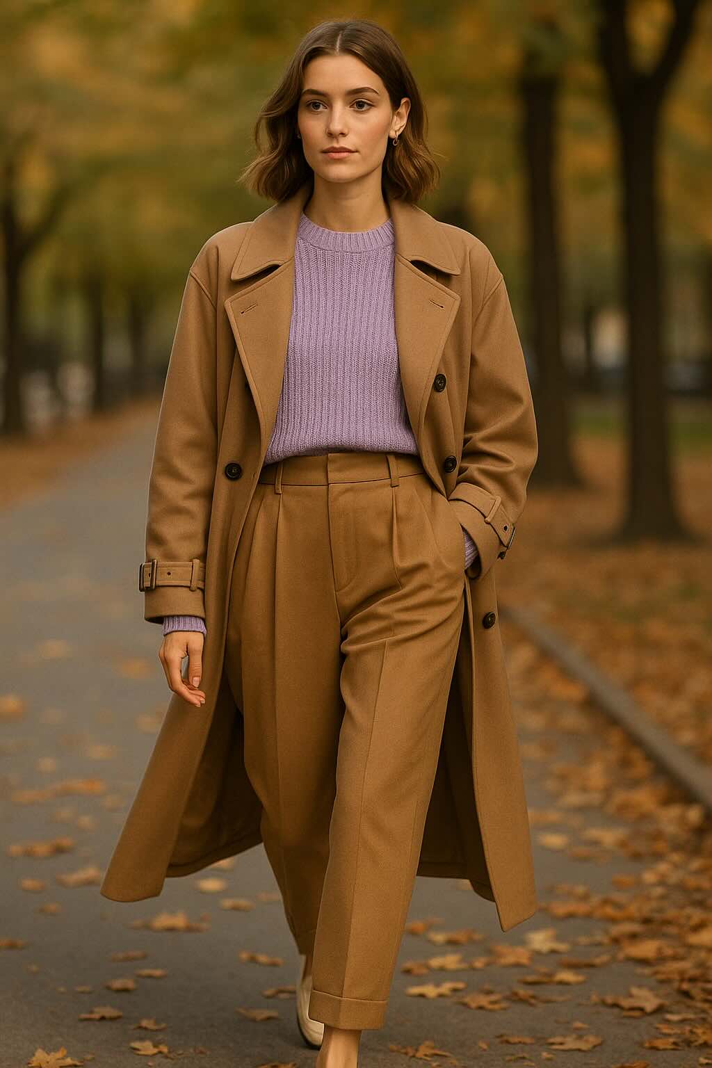 How to Style Purple with Neutrals