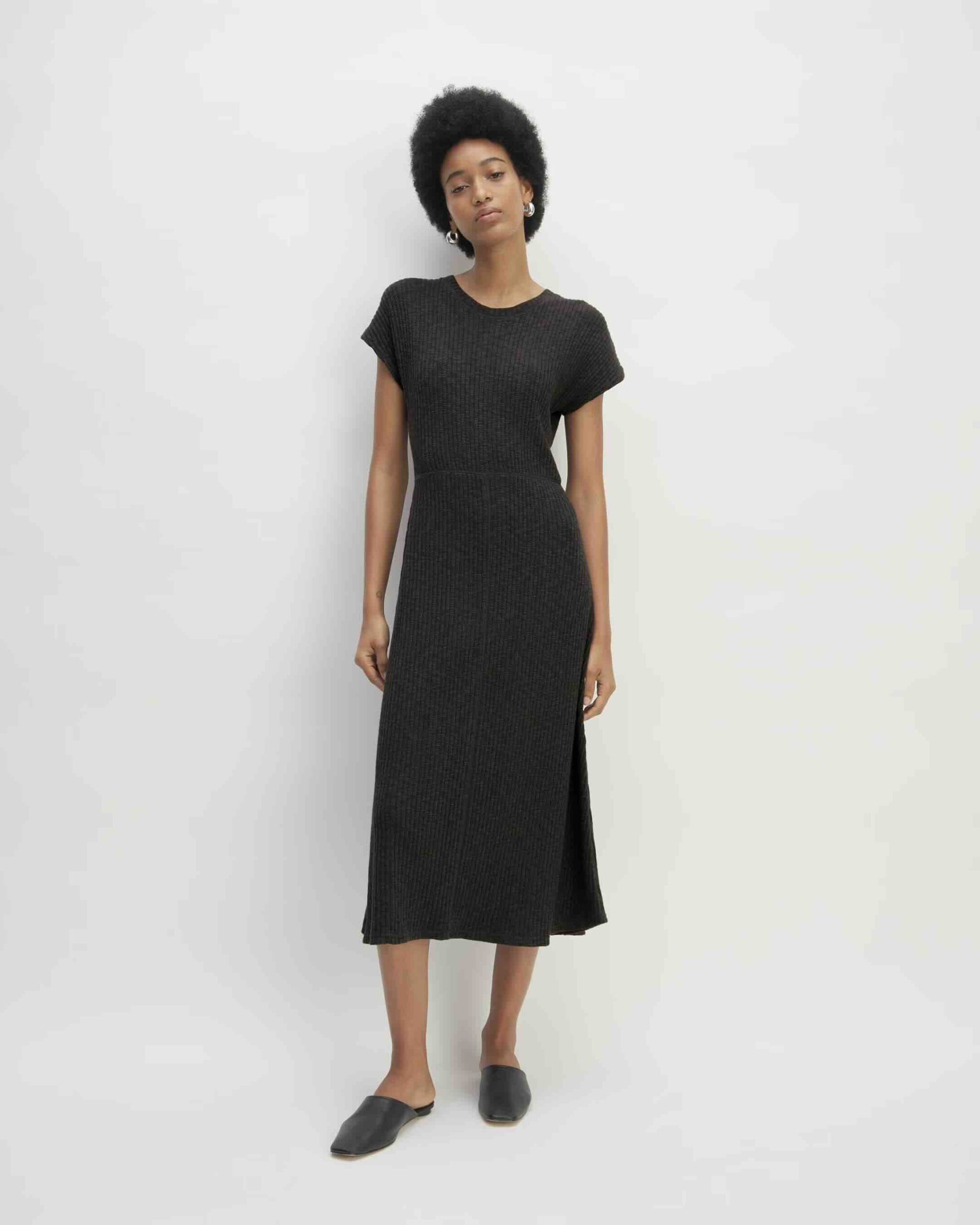 Knit Waist-Tie Dress