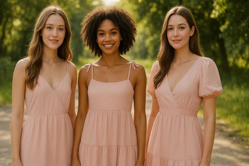 Light Pink and Blush Summer Dresses