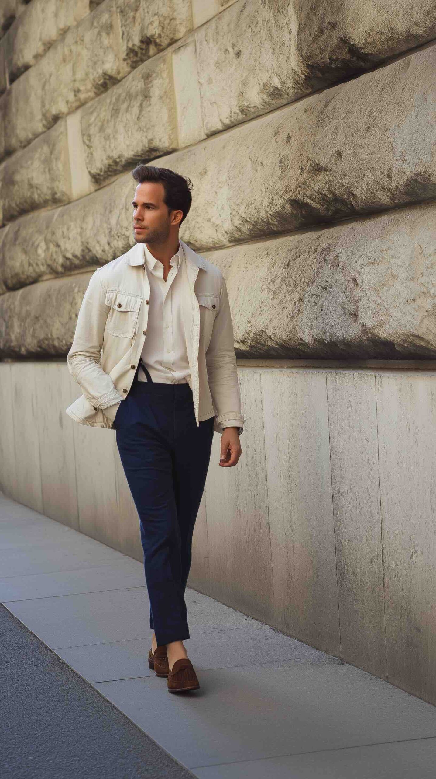 Man in Light jackets