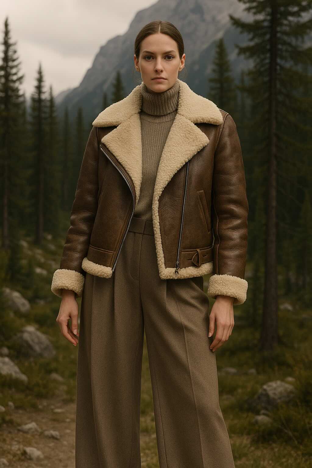 Shearling Layers Luxe Warmth with a Wild Side
