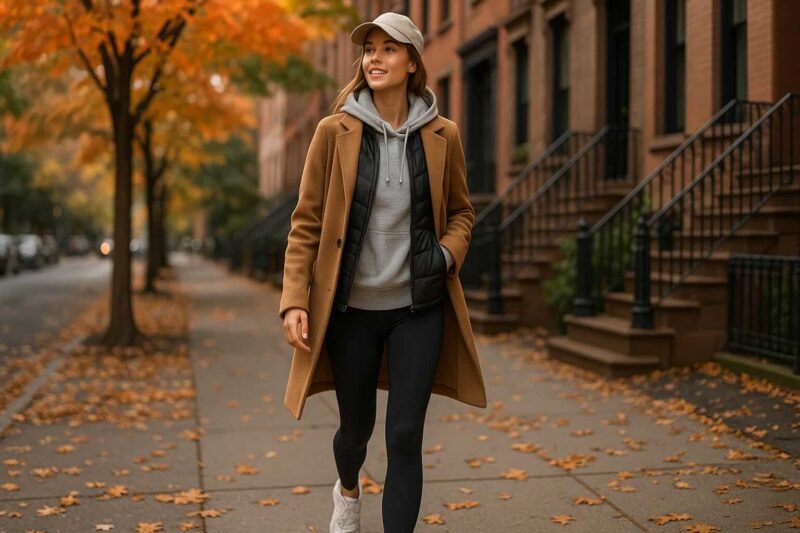 What to Wear on a Fall City Stroll in Sporty Style
