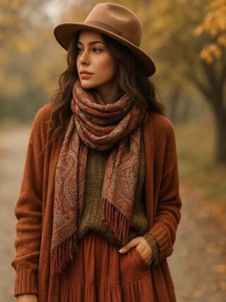 Boho Chic for Fall Best Scarves and Layered Looks
