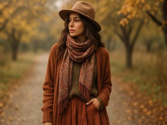 Boho Chic for Fall Best Scarves and Layered Looks