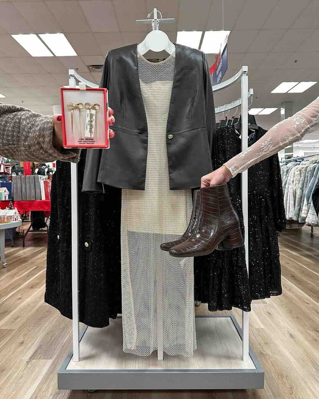 Edgy Yet Feminine Evening Look