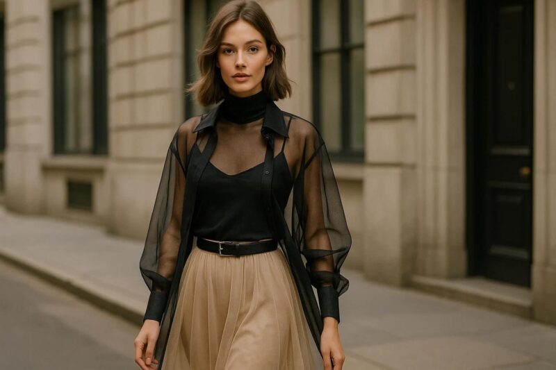 How to Wear See Through Layers Sheer Fabrics