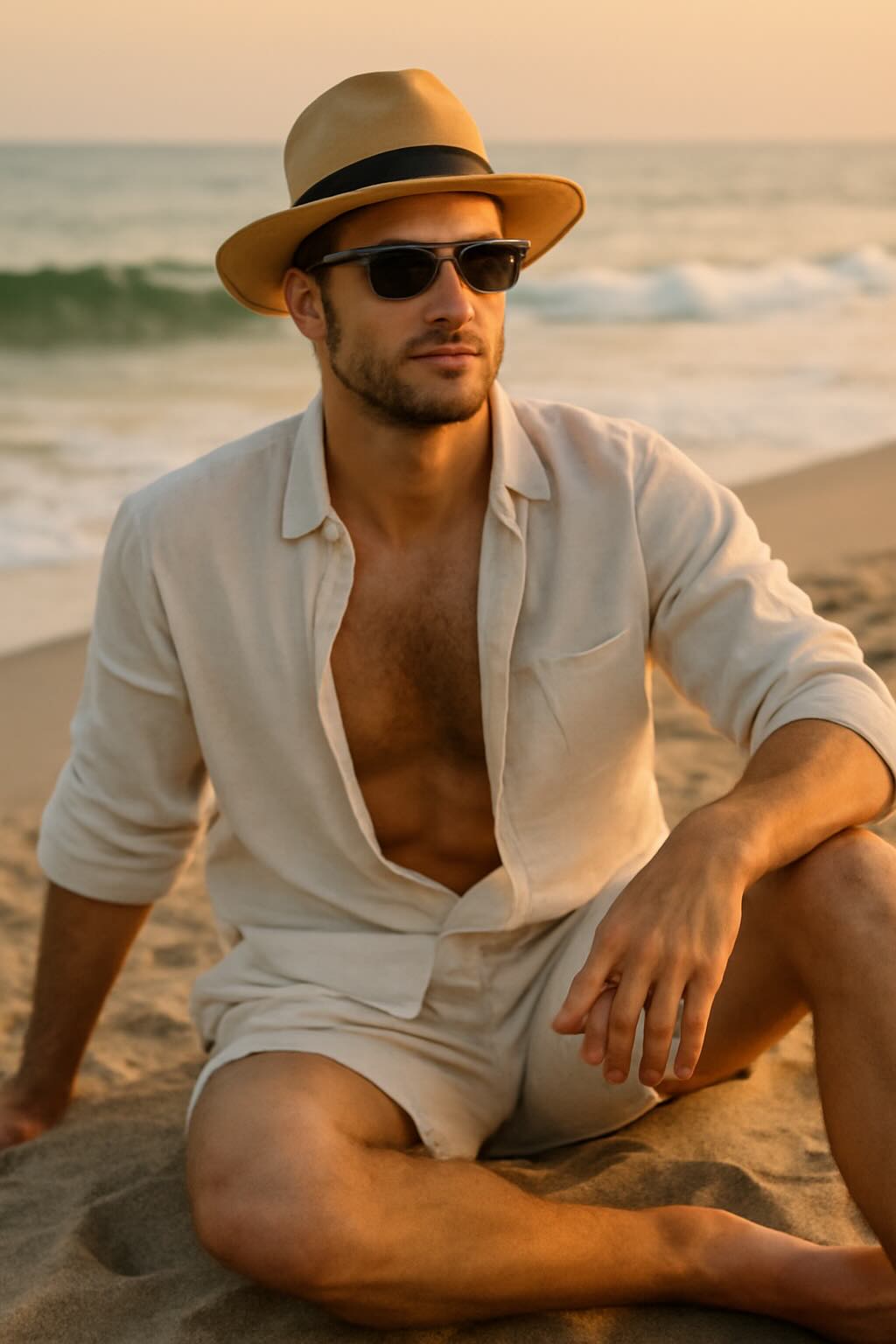 Mens Malibu Beach Party Look