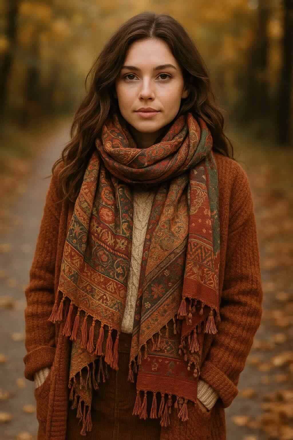 Scarves as the Soul of Fall Boho