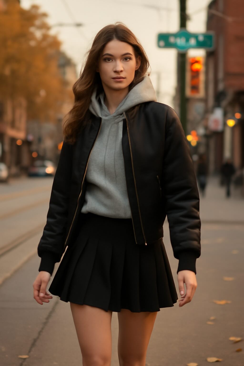 Styling the Toronto Fall Look with Mini Skirts