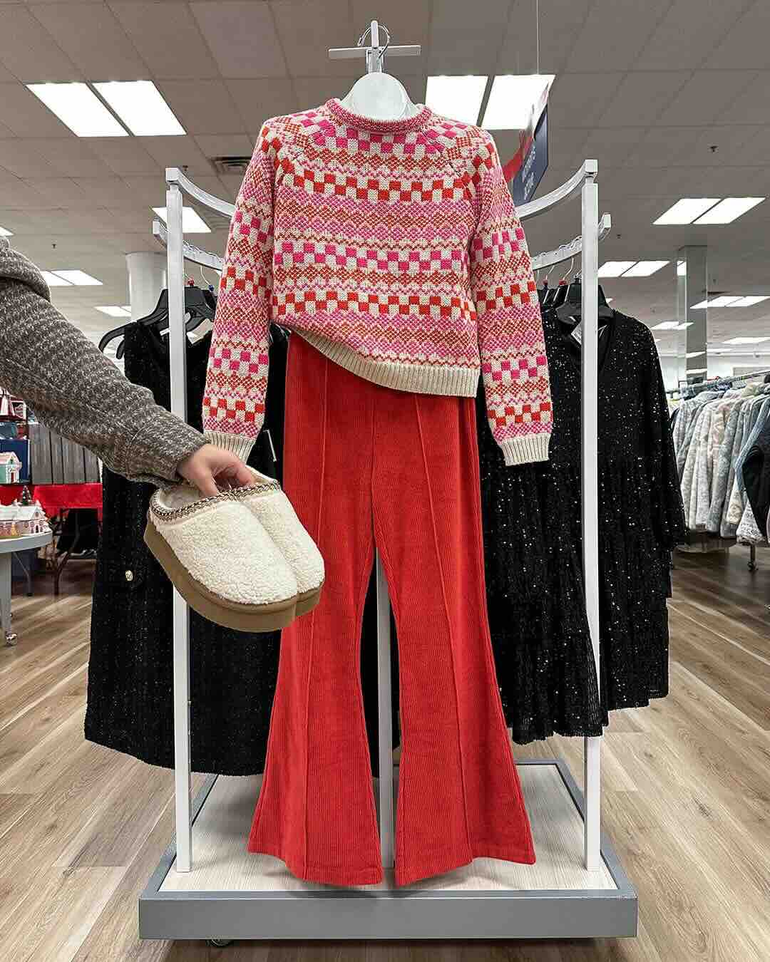 Winter Casual with a Pop of Color