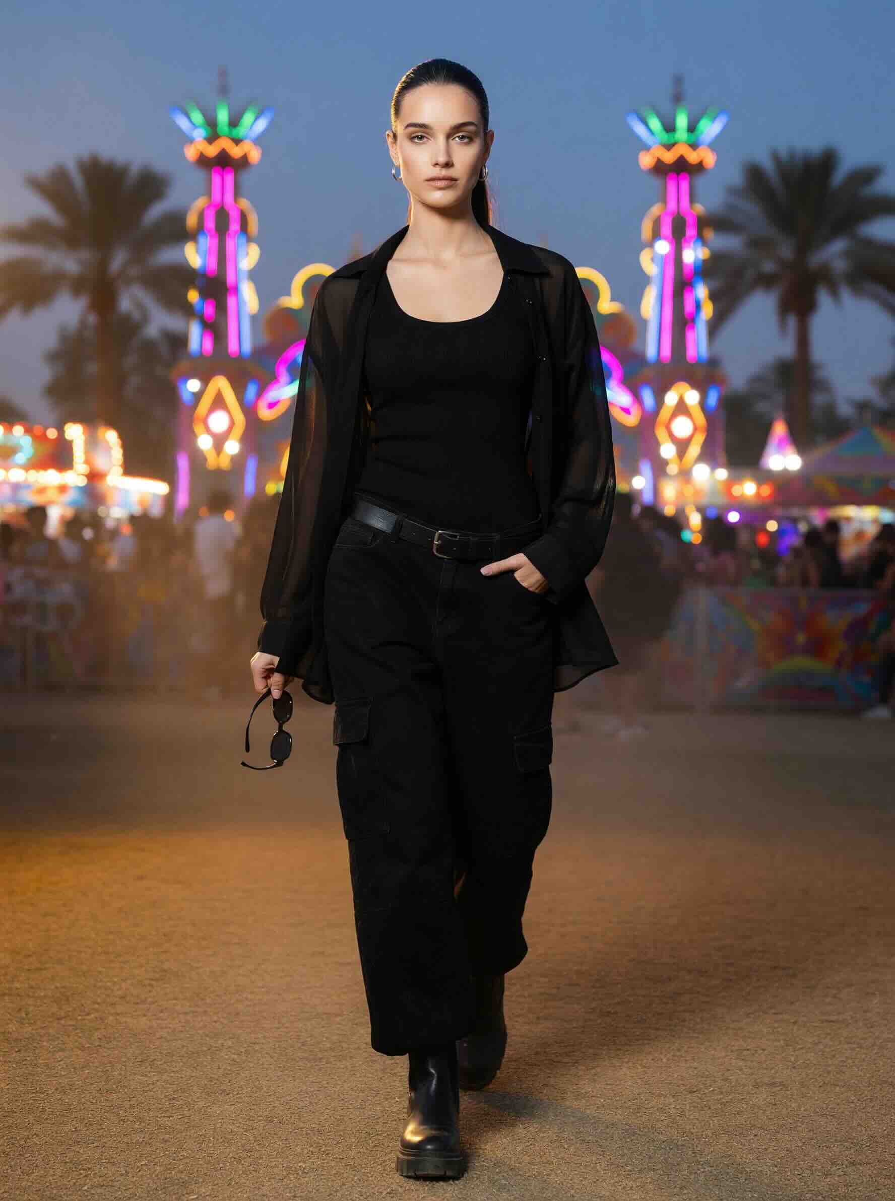 The black Coachella uniform